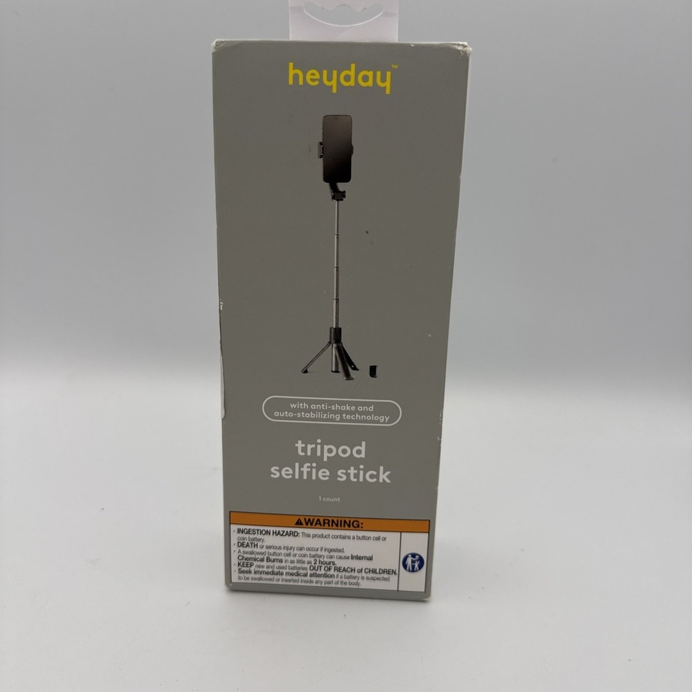6 in - 21.5 in Selfie Stick - Heyday - Black‎ - Durable